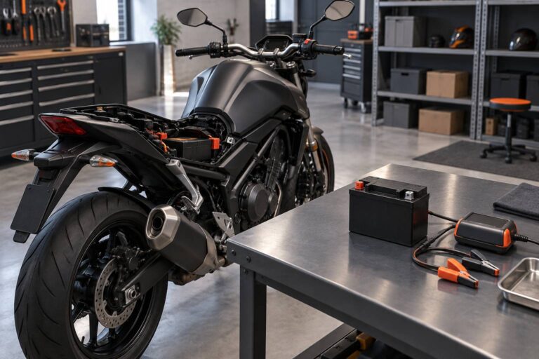 Batterie moto : référence d&rsquo;origine, charge et remisage