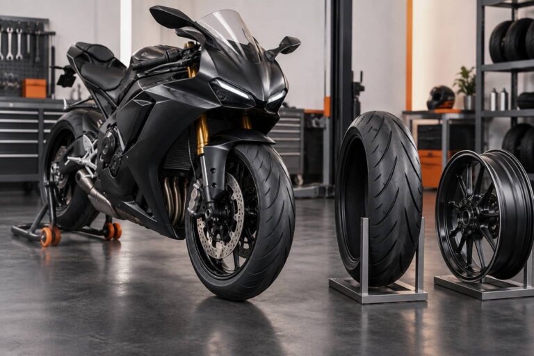 Dimension de pneu moto : lire 120/70 ZR 17 et ses équivalences