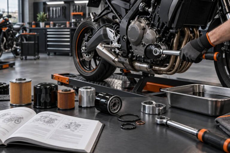 Filtre à huile moto : référence d&rsquo;origine et couple de serrage