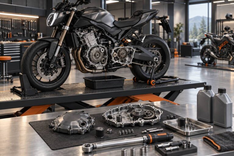 Huile de boîte moto : quand elle est séparée du moteur