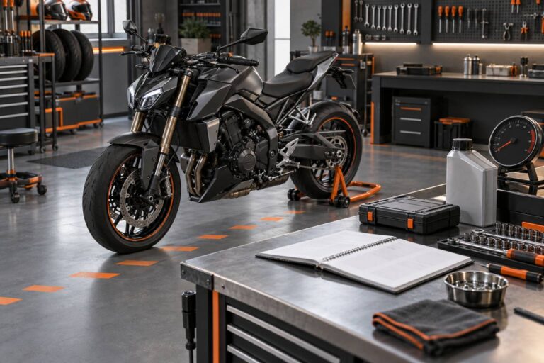 Rodage moto : les kilométrages et régimes donnés par la notice