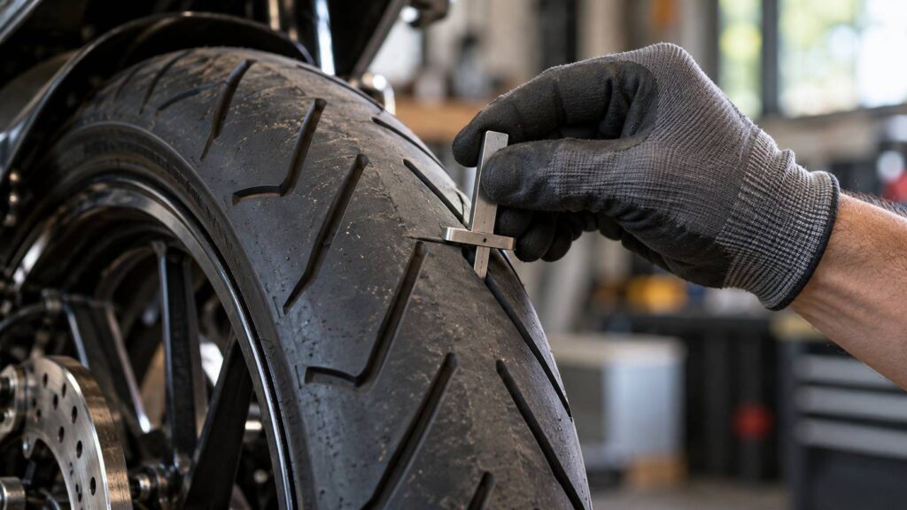 Illustration de détail sur le sujet : Durée de vie d’un pneu moto : ce que disent les fabricants