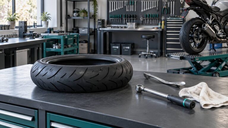Sens de rotation d&rsquo;un pneu moto : lire la flèche de montage